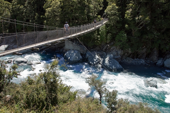 Swing Bridge, West Branch Matukituki River, Otago, New Zealand, Copyright Chris Gregory 2013